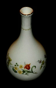 Vaso vintage autentico in legno di zeppa Cina Mirabelle Inghilterra bocciola floreale - Foto 1 di 8