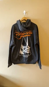 A Clockwork Orange Mens Pullover Hoodie- Logo Front Poster back Sz Large Nwt - Picture 1 of 11