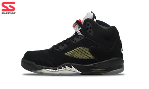 Nike Jordan 5 Retro Negro Metálico 2016 GS (845036-003) Escuela Primaria Talla 3Y-7Y - Imagen 1 de 3