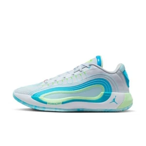 Nike Jordan Luka 4 PF "Navigator Football" Grey Copa Green Laser Blue HF0824-002 - Picture 1 of 9