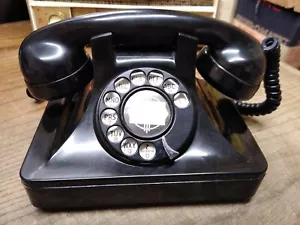 Vtg North Electric Mfg Co Black Table Desk Top Rotary Telephone Made In The USA! - Picture 1 of 11