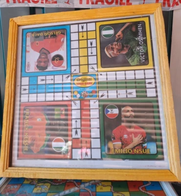 African nigerian ludo, new from nigeria, is new from nigeria, glass cover face - Image 1 of 3