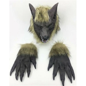 Halloween Realistic Wolf Maske / Handschuhe Masken Tier Cosplay Kostüm - Bild 1 von 12