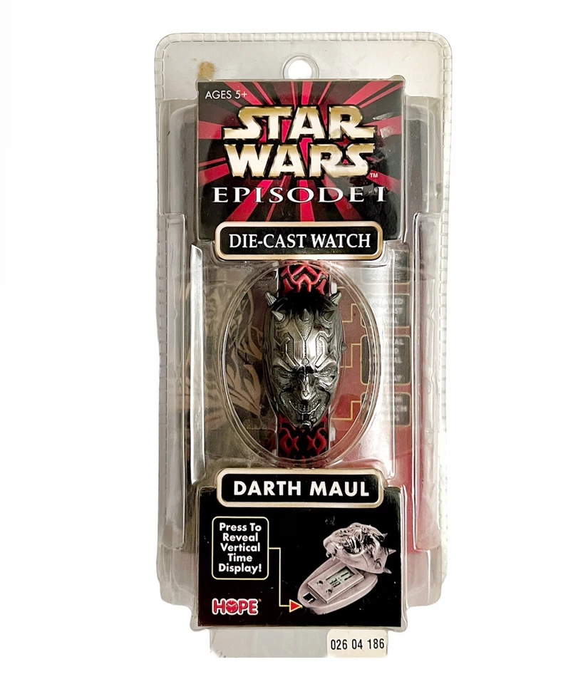 Hope Star Wars Episode 1 Darth Maul Diecast Wrist Watch 1999 Production