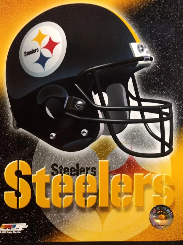 FOTO 8x10 CASCO DEL EQUIPO PITTSBURGH STEELERS 2000 FOTO Foto 1 de 1