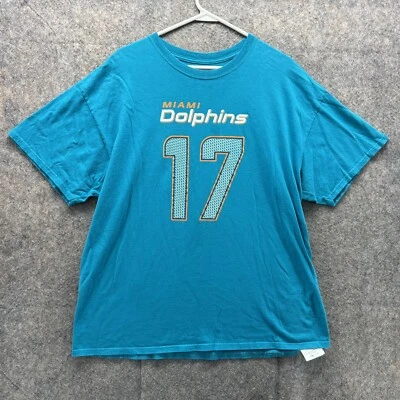 Miami Dolphins Shirt Men Extra Large Blue Tannehill 17 Team Apparel Football XL - Image 1 of 4
