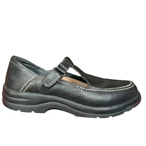 Zapato Mocasín Dr Comfort Lulu Ortopédico Mary Jane Cuero Guijarro Negro para Mujer 8M - Imagen 1 de 14