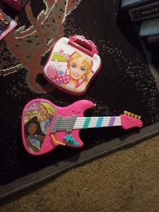 BARBIE Little Learning Laptop by OREGON SCIENTIFIC ~ Barbie Guitar Both WORK - Picture 1 of 4