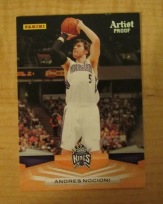 2009-10 Panini Artist Proof 186/199 Andres Nocioni #290 Sacramento Kings - Image 1 of 2