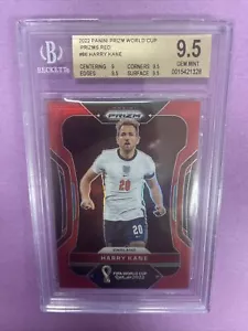 2022 Panini Prizm W/C Harry Kane #86 RED PRIZM /399 BGS 9.5 POP-1 (BT1) - Picture 1 of 4