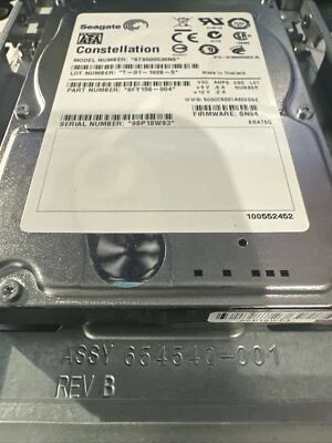 Seagate ST9500530NS 500GB 7200RPM SATA II 2.5" HDD Apple MacPro Drive Bay Adap - Image 1 of 4
