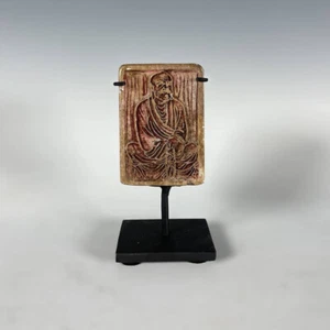 SELLO SELLO DE MONASTERIO CHINO QUE REPRESENTA UNA PIEDRA DE JABÓN LOHAN CHINA PRINCIPIOS DEL SIGLO XX. - Imagen 1 de 4