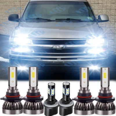 Faro antiniebla LED bombillas blancas para Chevy Silverado1500 99-02 Tahoe 00-2006 Foto 1 de 4