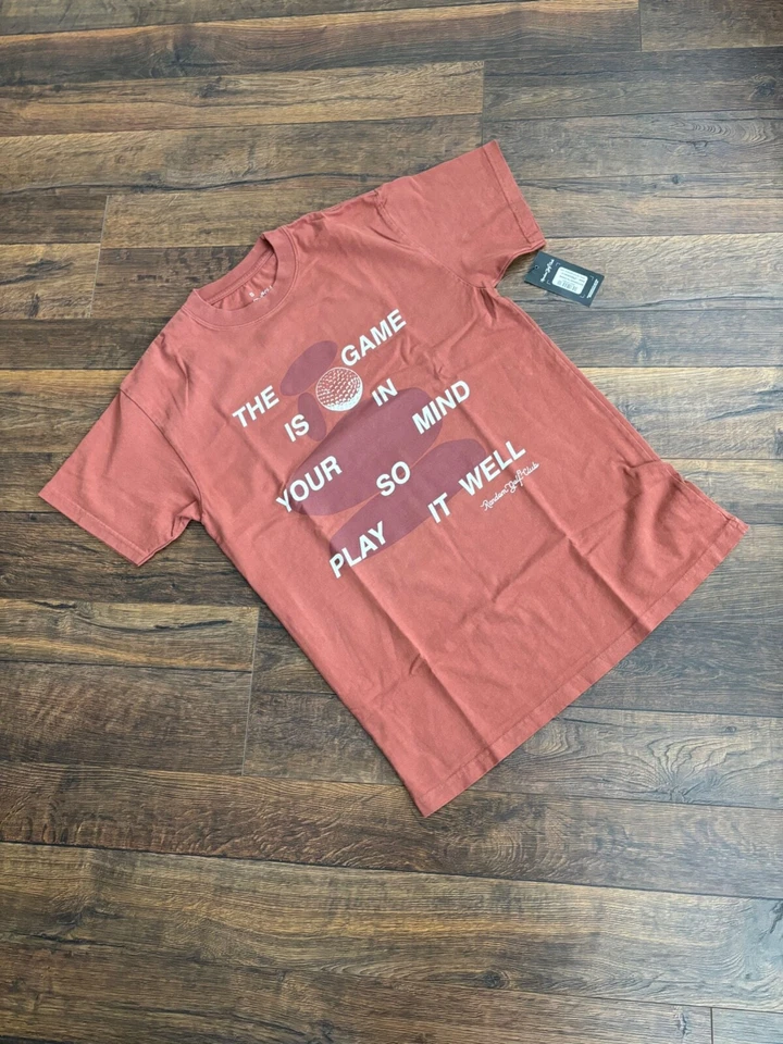 RANDOM GOLF CLUB Hombre Camiseta 100% Algodón, Marrón, MEDIANO, Nuevo con Etiquetas Foto 1 de 1