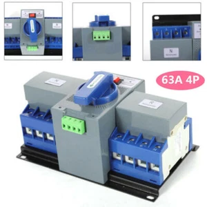 Dual Power Automatic Transfer Switch kit 63A 4P ATS Generator Changeover Switch - Picture 1 of 7