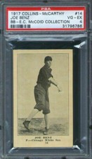 1917 E135 Collins McCarthy #14 Joe Benz PSA 4 Chicago White Sox