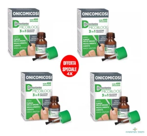 4X Micoblock 3In1 Onicomicosi 7 ML Soluzione Ungueale per Trattamento Dell'Oni - Foto 1 di 1