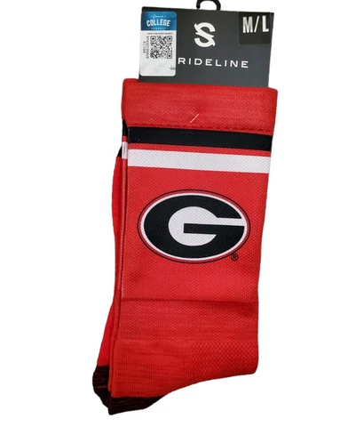 NCAA University of Georgia Bulldogs Red Crew Socks Student Fan Alumni Gift Cover