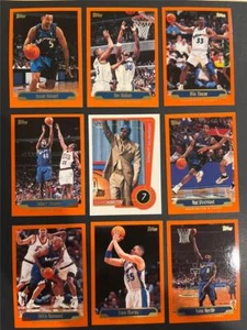 1999/00 Topps Washington Wizards Team Set 9 Cards with SP Richard Hamilton RC - Picture 1 of 1