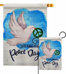 Peace Together Garden Flag Inspirational Expression Gift Yard House Banner - Picture 1 of 17