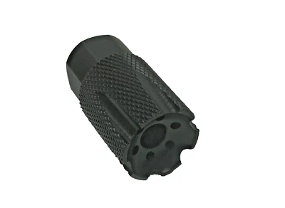 1/2-28 TPI 5.56 Compensador Lineal Compacto Acero Rifle Pistola Bozal Freno Negro Foto 1 de 4