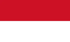 Bandera de Indonesia 90x150cm o 60x90cm/3x5ft o 2x3ft - Imagen 1 de 5