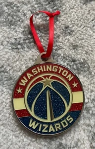 Washington Wizards 3D Logo NBA Christmas Ornament Flat Heavy Sparkly Car Gift - Picture 1 of 2
