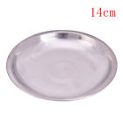 Camping Round 14-26Cm Dia Stainless Steel Tableware Dinner Plate Food Contai ?Lt