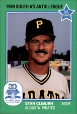 1989 South Atlantic League All-Stars Grand Slam #1 Stan Cliburn Clinton MS Card