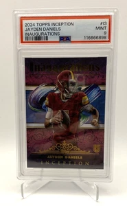 2024 TOPPS INCEPTION INAUGURATIONS #I3 JAYDEN DANIELS ROOKIE RC PSA 9 - Foto 1 di 2
