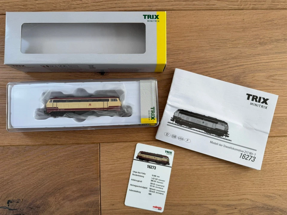 Minitrix N 16273 Diesellok BR 217 001 der DB "DCC Digital Sound" - Bild 1 von 4