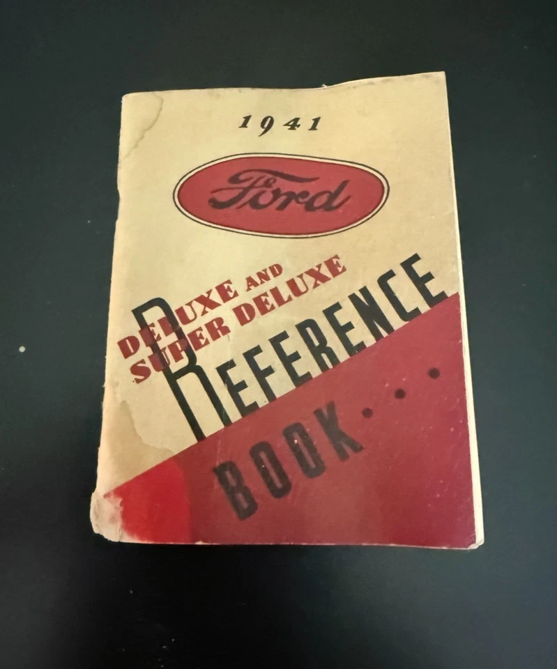Libro de referencia Ford 1941 Deluxe y Super Deluxe - 64 PP - Describe todos los sistemas Foto 1 de 1