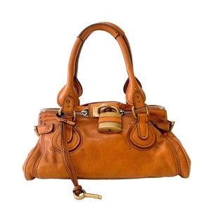 CHLOÉ Paddington Brown Leather Shoulder Bag - Picture 1 of 15
