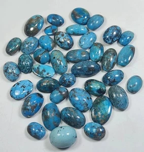 200 g Stunning Lot Of Persian Turquoise Cabochons - Best For Jewellery. - Picture 1 of 7