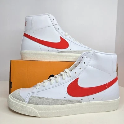 Nike Blazer Mid '77 White/Habanero Red-Sail Size 12 Women / Size 10.5 Men - Image 1 of 4