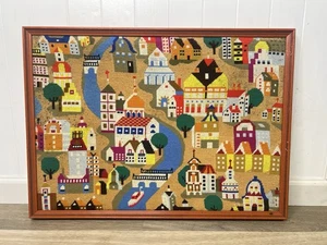 De colección Nuevo Amsterdam Punta de Aguja Colorido Años 70 Decoración Retro Arte Popular Ecléctico - Imagen 1 de 22