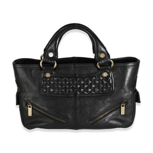 Bolso Boogie Celine Vintage Cuero Negro Bolsillo Frontal - Imagen 1 de 9