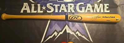 Bate de béisbol autografiado firmado por Jim Thome All Star Beckett Salón de la Fama Foto 1 de 4