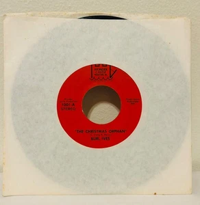 RARE Burl Ives VINYL 45 / Christmas Orphan - Little Paper Sack / Wonder Castle - Picture 1 of 3