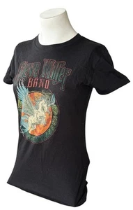 Camisa negra Tultex para mujer Steve Miller Band Pegasus gráfica talla pequeña - Imagen 1 de 3