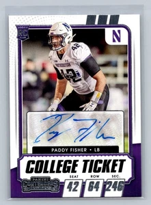 2021 Panini Contenders Draft Picks Paddy Fisher Auto #178 - Picture 1 of 2