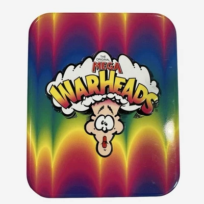 Vintage 90s Y2K 1997 MEGA WARHEADS Candy Tin Container [Mint] - Image 1 of 2