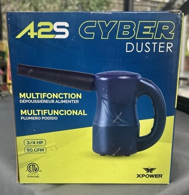 XPOWER 💥 A-2S Navy Cyber Duster Plumero y soplador de aire alimentado multiusos - NUEVO Foto 1 de 4