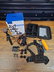 Insignia GoPro Camera Accessory Kit 12 PC Head Strap, Float, Tripod NS-GPK23 - Picture 1 of 9