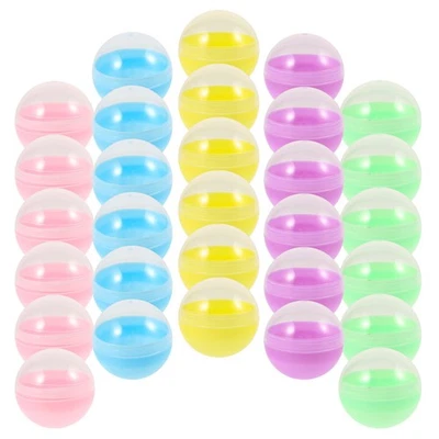  50 capsule rotonde trasparenti per distributori automatici, contenitori in - Immagine 1 di 4