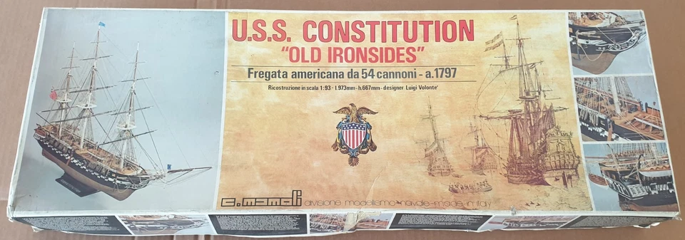 kit nuovo USS CONSTITUTION 1:98 MAMOLI lunga 98cm occasione - Immagine 1 di 4