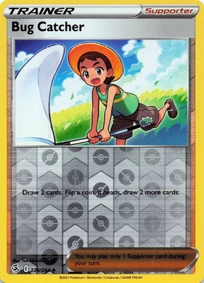 Bug Catcher 226/264 - REVERSE HOLO - SWSH08: Fusion Strike - NM - Image 1 of 2