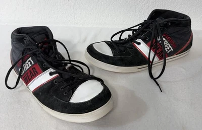 Vision Street Wear Men's Hi Top Retro Black Red Suede Leather Skate Shoe Size 12 - Image 1 of 4