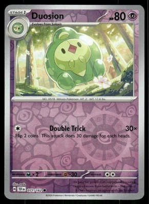 Duosion 071/162 Common Reverse Holo NM Pokemon SV05: Temporal Forces - Image 1 of 2