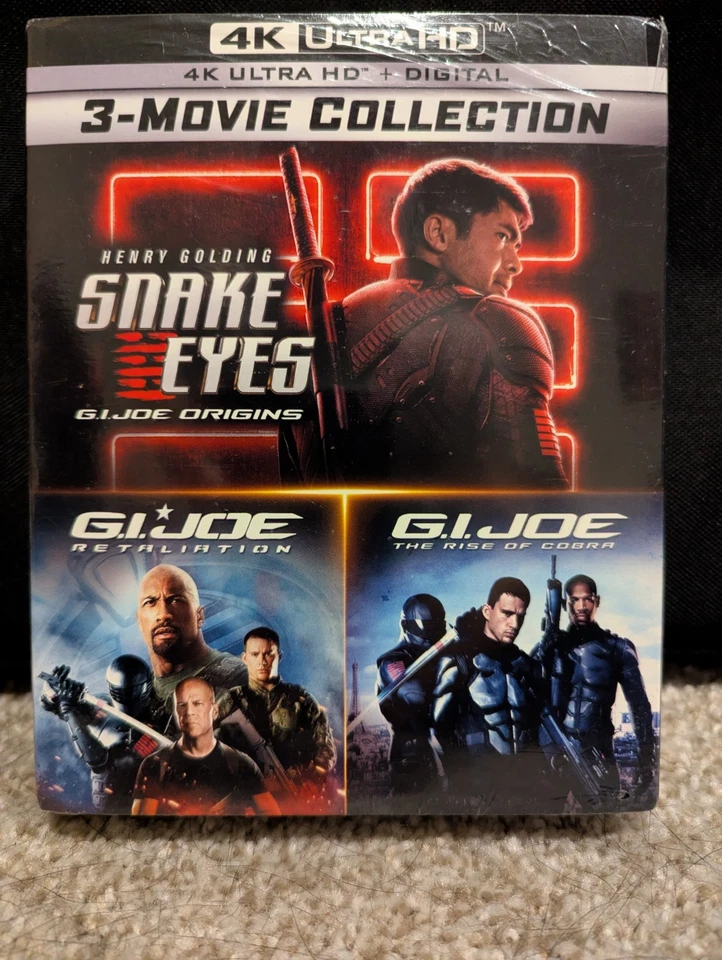 G.I. Joe: 3-Movie Collection 4K + Digital, Snake Eyes, Rise of Cobra,Retaliation Foto 1 de 1
